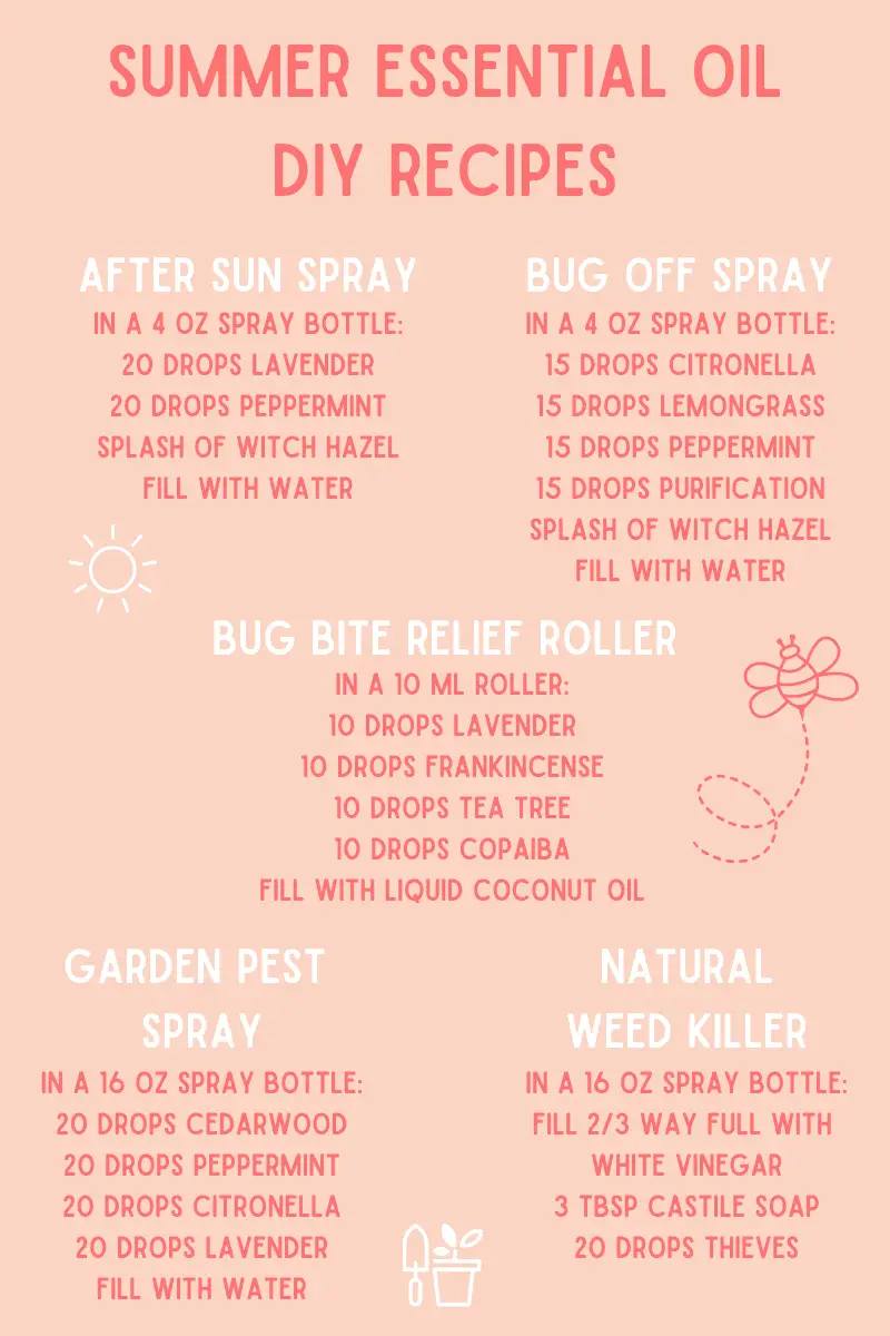 DIY Essential Oil Recipes To Use This Summer
