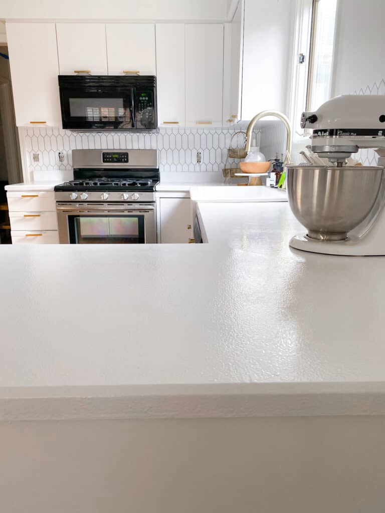 painted kitchen countertops