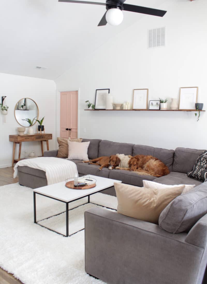Shelf Above Couch Styling Ideas
