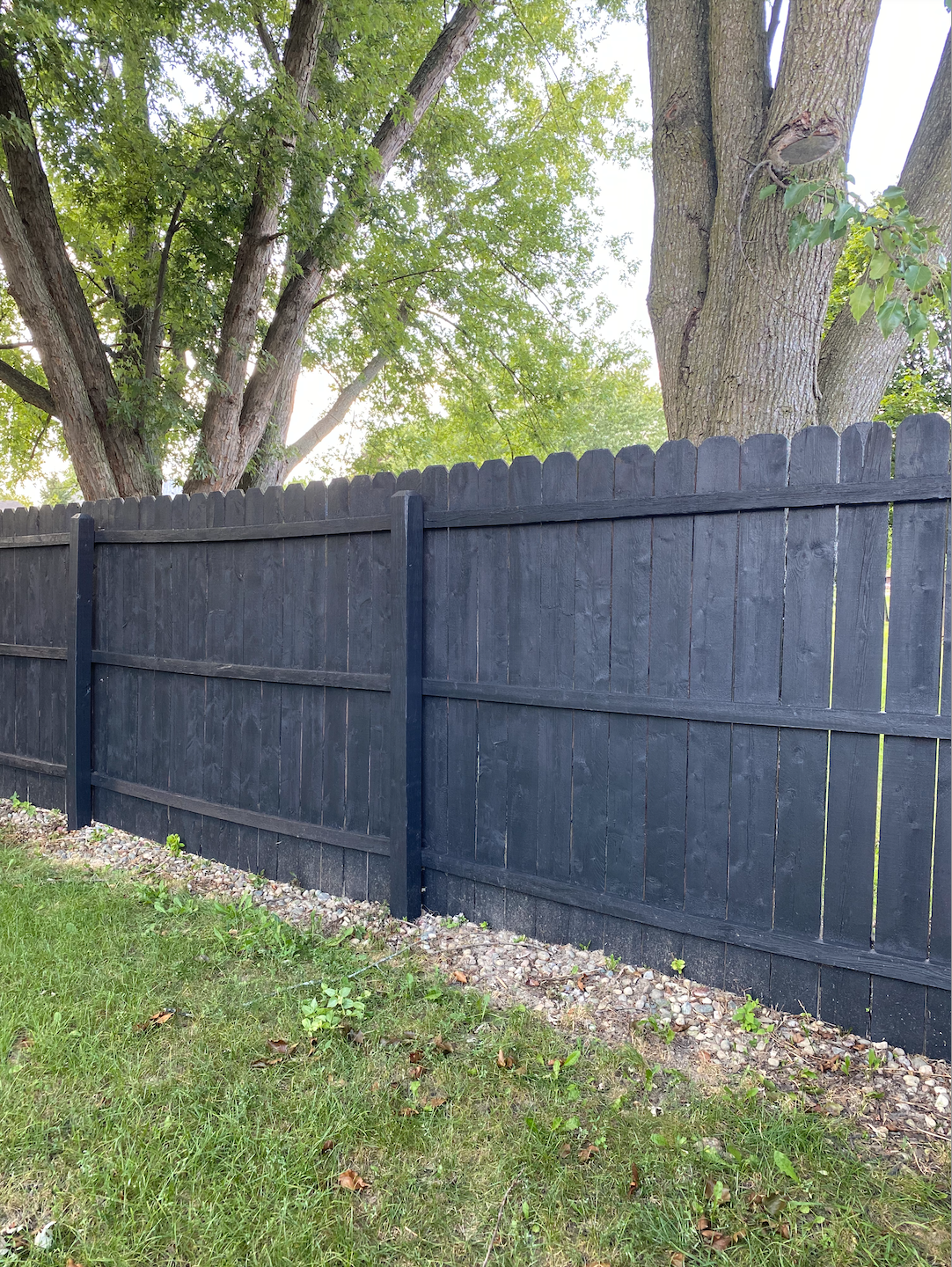 Before And After Black Wood Fence Stain The Homeblondy 6781