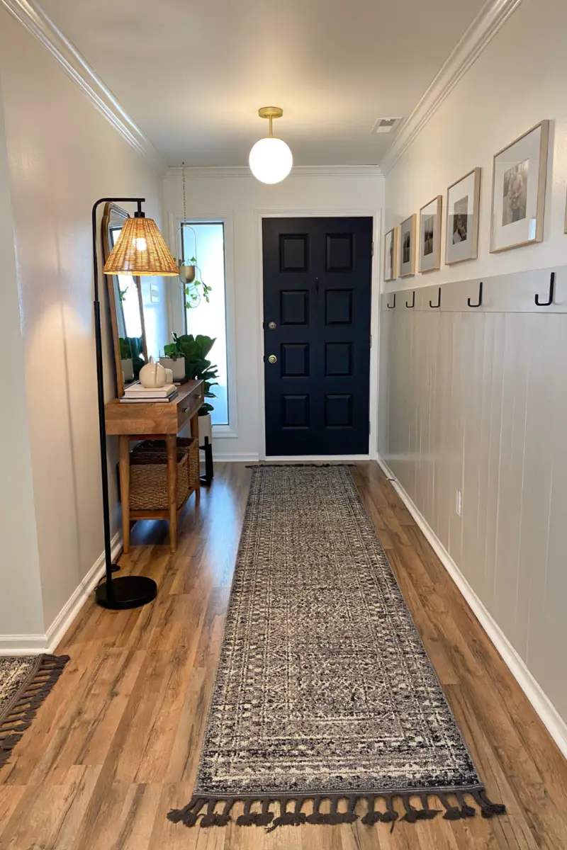 entryway accent wall