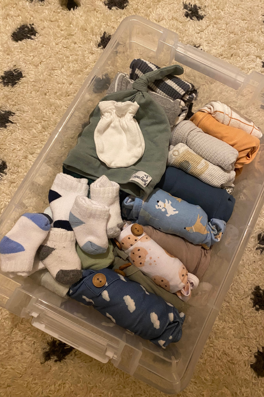 old baby clothes storage ideas