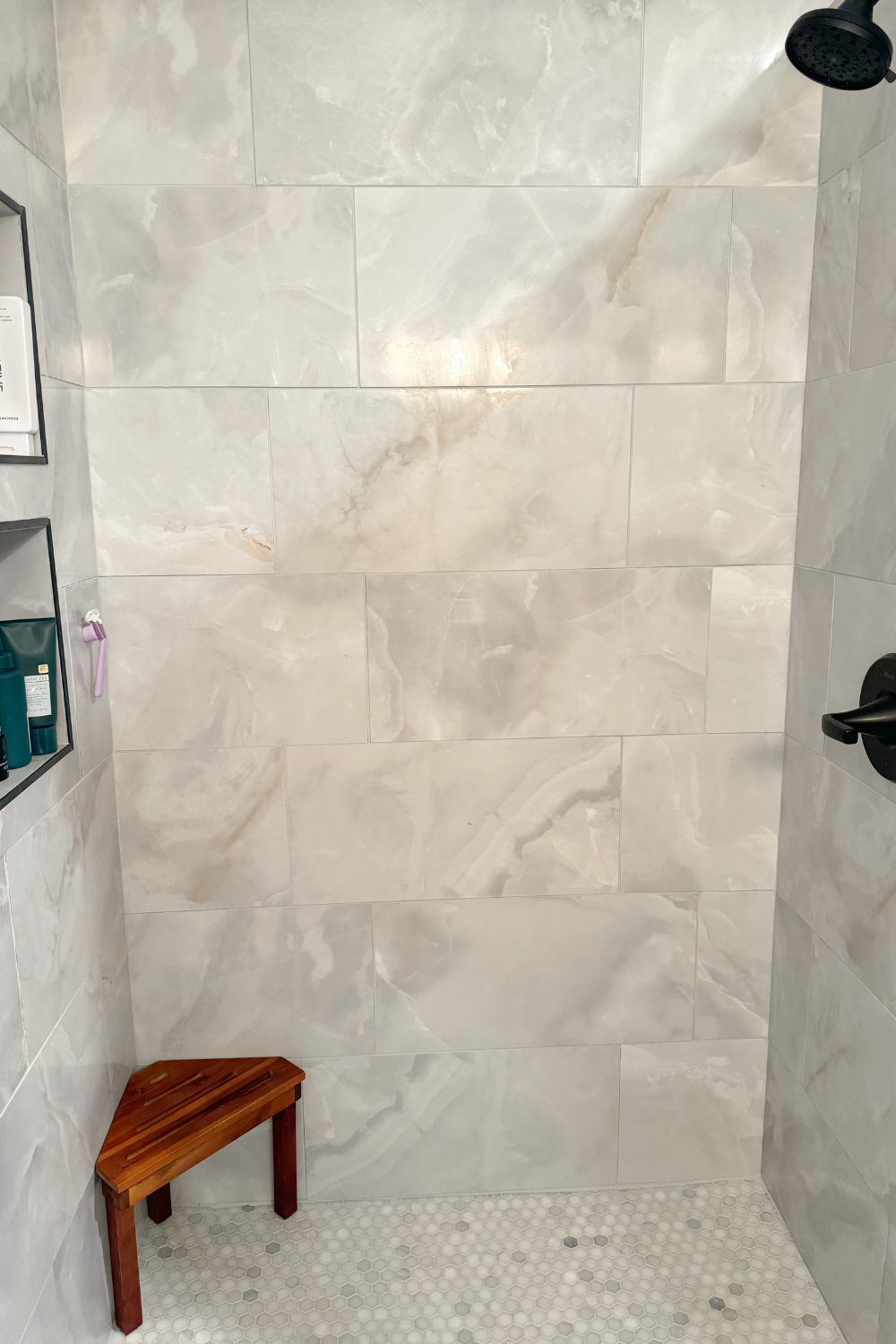 primary bathroom shower tile
