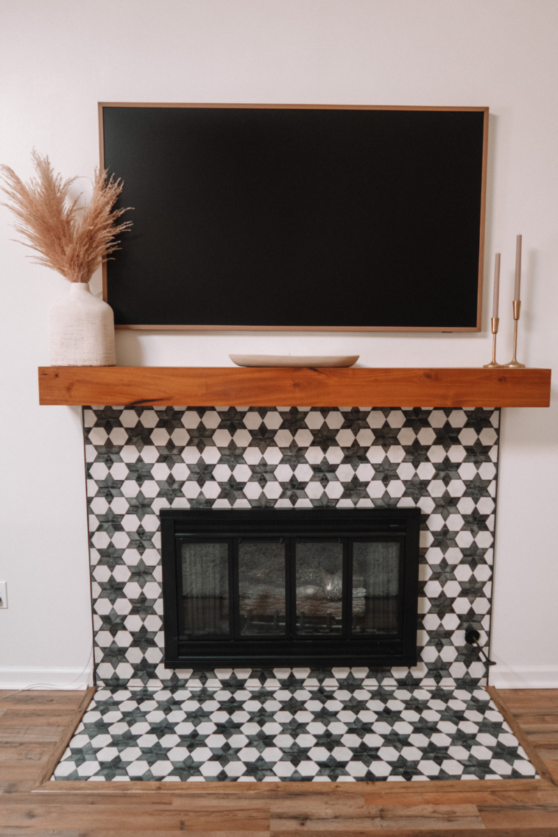 Mantel Decorating Ideas With TV - The Homeblondy