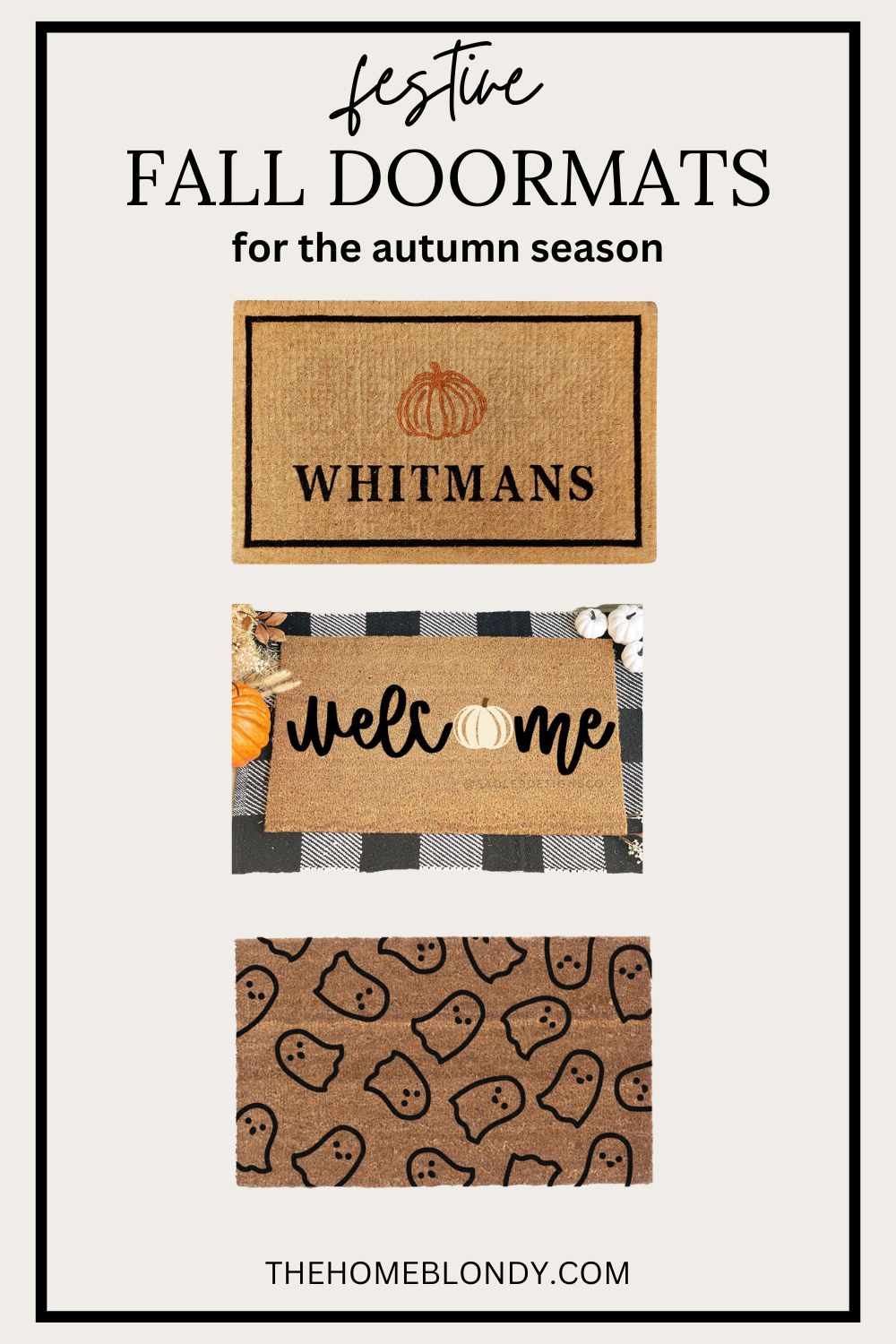 cozy fall doormats